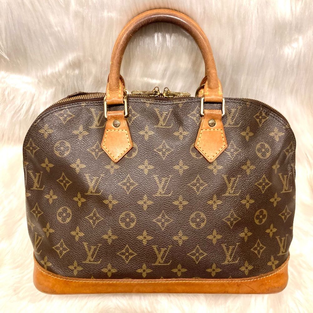 Louis Vuitton Brown Monogram Canvas Alma Top Handle Tote